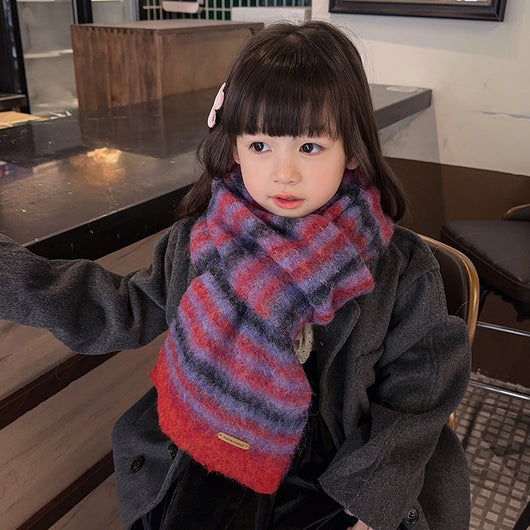 Bufanda Infantil Gruesa y Cálida para Otoño e Invierno - Image 27