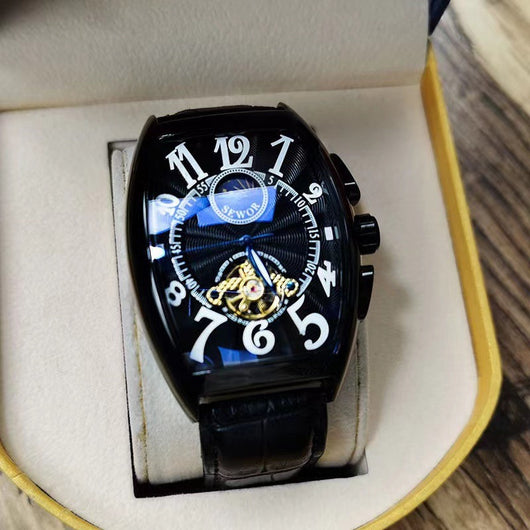 Reloj de Pulsera Tonneau Hueco Impermeable para Hombre - Image 6