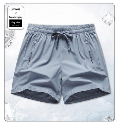 Pantalones Deportivos Hombre Tela Ice Silk Transpirable Ajuste Relajado - Image 14