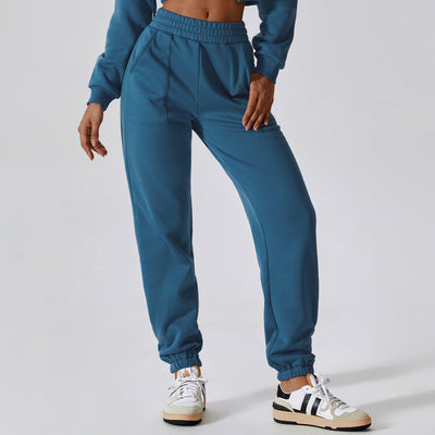 Pantalones Deportivos de Terciopelo Polar para Mujer - Corte Recto y Cómodo - Image 5