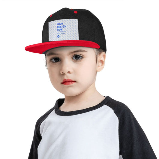 Gorra Infantil Hip Hop con Visera Plana y Detalles Contrastantes