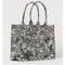 Bolsa Tote de Lona Bordada con Gran Capacidad - Bolsa de Compras Portátil