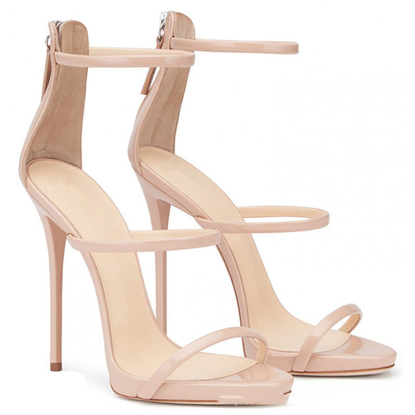 Stiletto con Plataforma Impermeable y Tira Ajustable