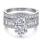 Anillo de Plata Esterlina S925 para Mujer con Circonitas Incrustadas