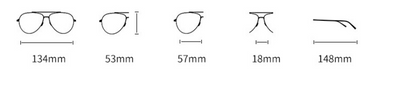 Gafas de Sol Aviador con Doble Puente Marco Grande - Image 6