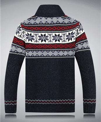 Cardigan de Lana Gruesa para Hombre - Suéter Cálido Tipo Abrigo Invierno - Image 9