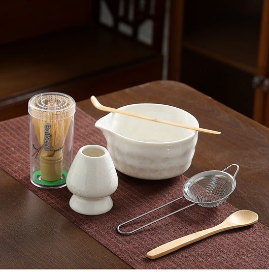 Juego de Té Matcha Kung Fu Estilo Japonés con Acabado Cristalino - Image 10