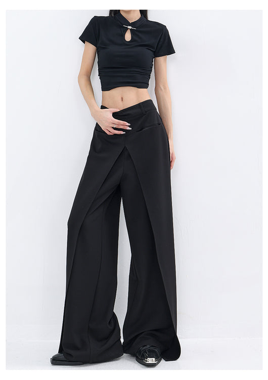 Pantalones Sueltos Negros Casuales para Mujer - Corte Recto - Image 18