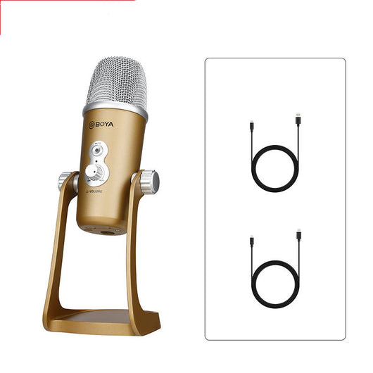 Micrófono Condensador Profesional para Streaming y Grabación con Tarjeta de Sonido Integrada - Image 5