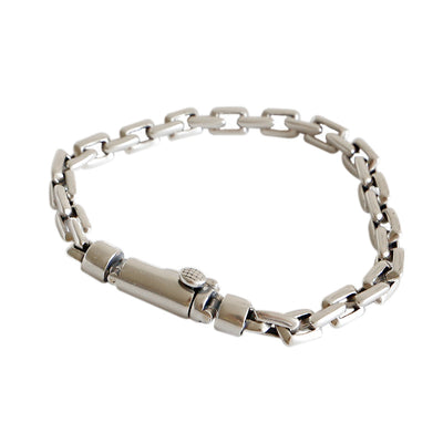 Pulsera de Plata Esterlina con Cruz Vintage Desgastada - Diseño Personalidad - Image 6