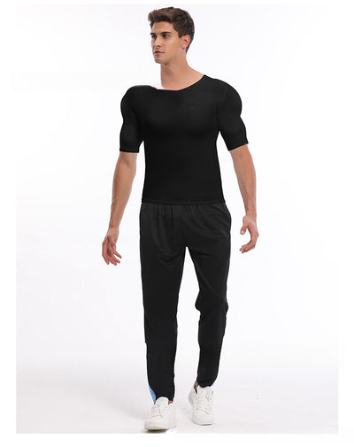 Playera Ajustada con Músculos Pectorales Realistas para Hombre - Image 12