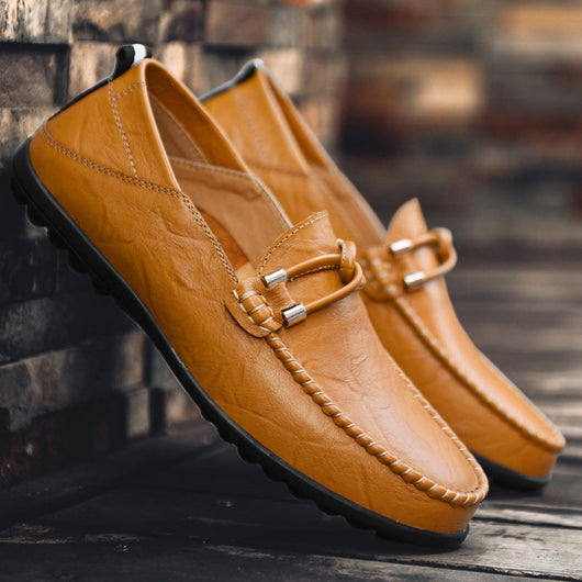 Zapatos de Cuero Casual para Conducir - Estilo Coreano Otoño Comodidad Total - Image 4