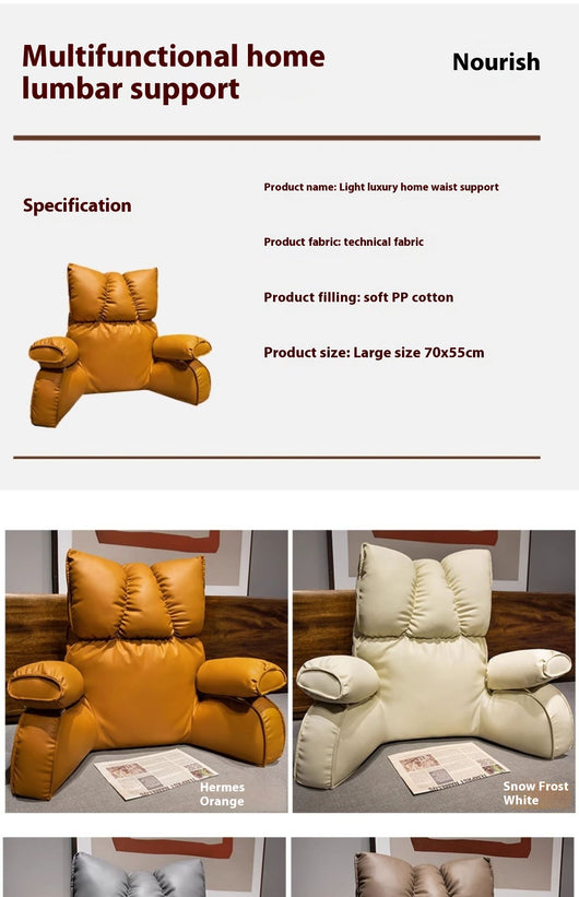 Cojín de Soporte Lumbar con Diseño de Pata de Gato - Funda Removible y Lavable - Image 21