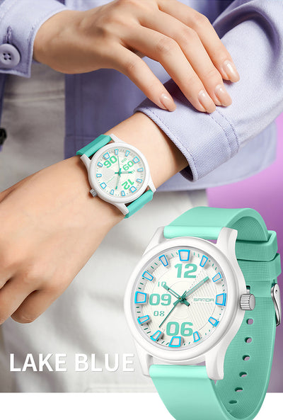 Reloj Infantil Resistente al Agua con Correa de Silicona Bicolor - Image 12