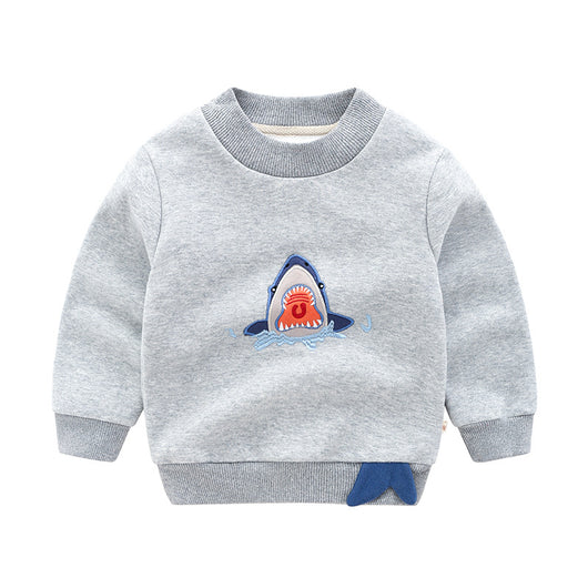 Sudadera Pullover para Niños Estilo Coreano con Cashmere
