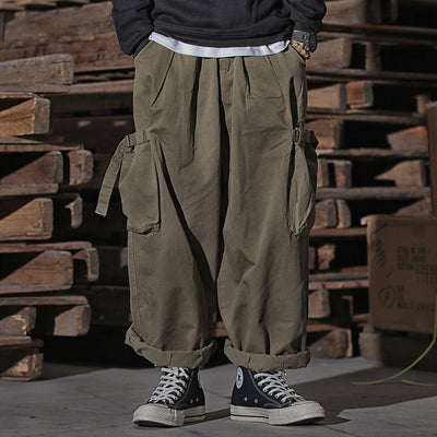Pantalones de Trabajo Cargo Hombre Cintura Alta Pierna Ancha - Image 3