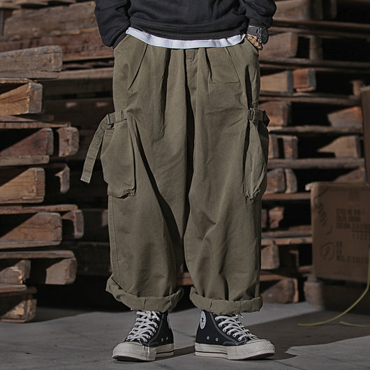 Pantalones de Trabajo Cargo Hombre Cintura Alta Pierna Ancha - Image 3