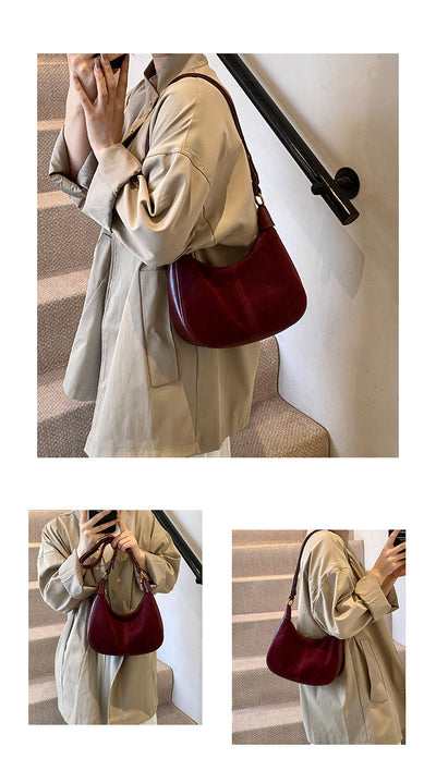 Bolsa Crossbody Retro Versátil con Textura Abrasiva - Image 11