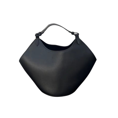 Bolso Bucket de Cuero Genuino Ante Esmerilado Gran Capacidad - Image 5