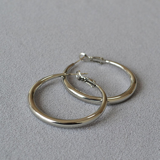 Aretes Argollas Redondas Diseño Clásico Plata 925 Elegancia Minimalista - Image 9