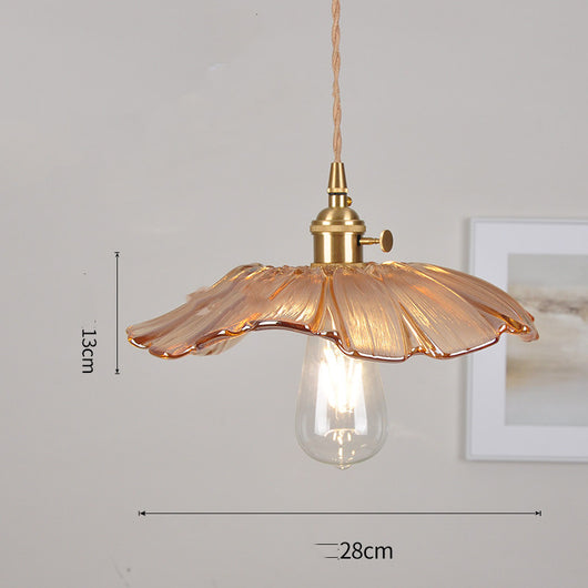 Lámpara Colgante Retro de Cristal con Detalles en Latón - Estilo Nórdico - Image 10