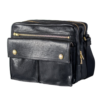 Bolso Bandolera de Cuero Genuino Estilo Urbano Japonés - Image 5