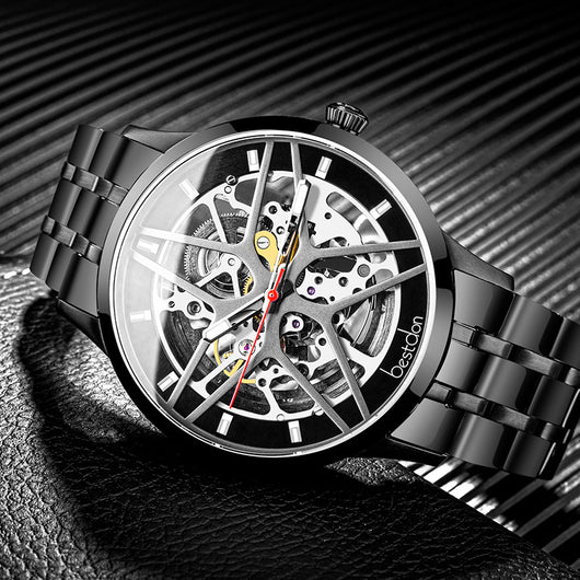 Reloj Mecánico Automático Impermeable con Esfera Hueca para Hombre - Image 4