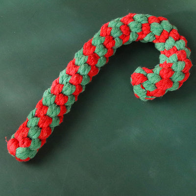 Juego de Juguetes Navideños de Cuerda para Perros - Mordedor Resistente y Limpiador de Dientes - Image 6