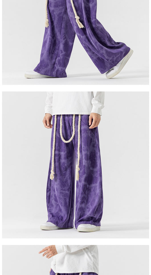 Pantalones de Buzo Talla Grande Tie-Dye Estilo Japonés-Hong Kong - Image 13