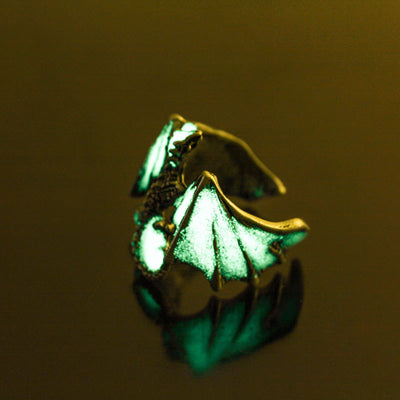 Anillo Lagartija Luminiscente Vintage para Halloween