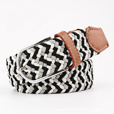 Cinturón Tejido Elástico Corrugado Multiuso Casual para Mujer - Image 16