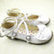Sapatos de Princesa para Menina com Laço e Tira Cruzada