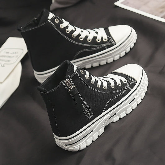 Zapatillas Canvas Altas para Mujer - Estilo Versátil - Image 14