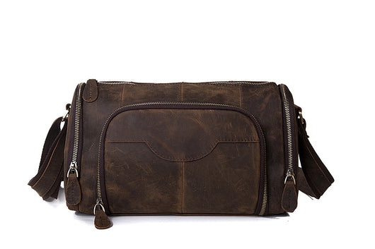 Bolsa Mensajero de Cuero Retro Estilo Almohada - Bandolera de Cuero Genuino - Image 10