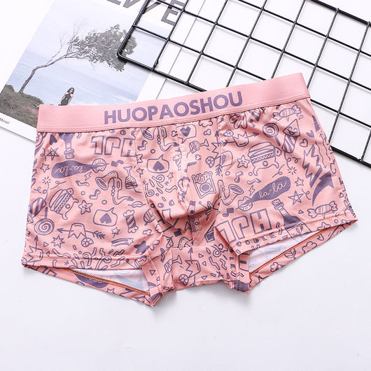 Calzoncillos Boxer Estampados de Seda Helada Transpirable - Image 6