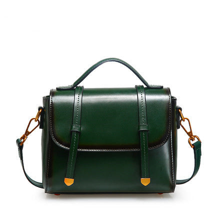 Bolso de Cuero Genuino para Mujer con Correa Diagonal Ajustable - Image 6