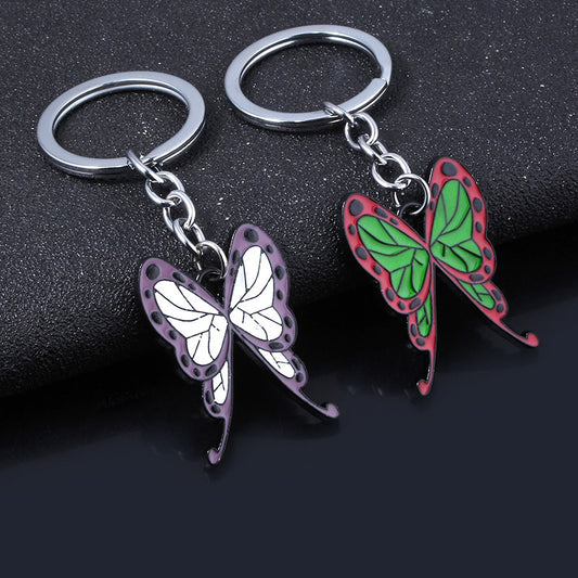 Broche Mariposa Multicolor - Llavero, Pasador y Colgante 3 en 1