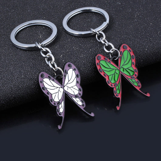 Broche Mariposa Multicolor - Llavero, Pasador y Colgante 3 en 1
