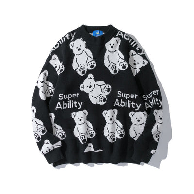 Suéter Unisex con Estampado de Osito Alfabeto - Image 5