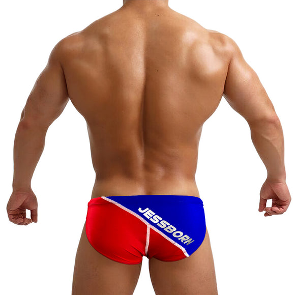 Traje de Baño Ajustable con Combinación de Colores para Hombre