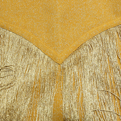 Jumpsuit de Fiesta Dorado con Flecos y Brillo - Image 7