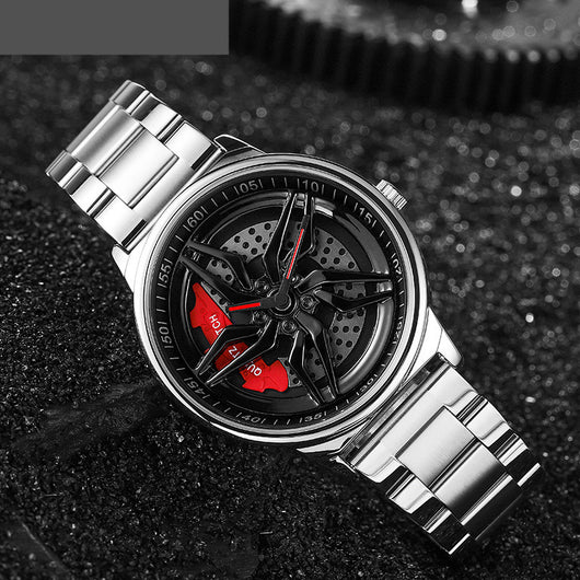 Reloj de Pulsera Ejecutivo Acero Inoxidable Disco Hueco Cuarzo - Image 5