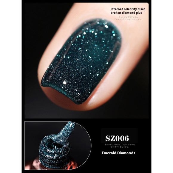 Esmalte de Uñas Diamante Disco 18 Colores - Brillo Súper Intenso