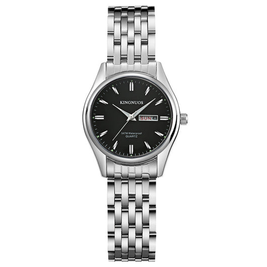Reloj Dual Calendario para Hombre y Mujer Resistente al Agua Cuarzo Preciso - Image 2