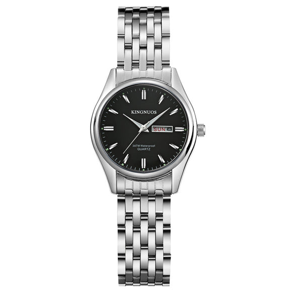 Reloj Dual Calendario para Hombre y Mujer Resistente al Agua Cuarzo Preciso