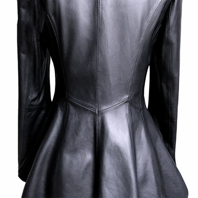 Chaqueta de Cuero Corta para Mujer - Image 10
