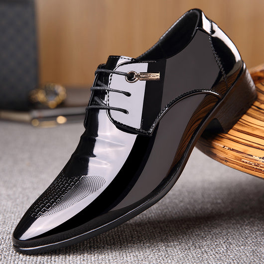 Zapatos de Cuero Charol Negro para Trajes de Negocios - Image 6