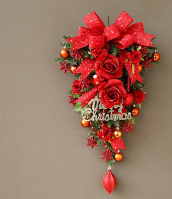 Corona Navideña Jinghua para Puerta - Decoración Elegante de Pared - Image 17