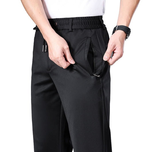 Pantalones de Cintura Elástica Holgados y Rectos para Hombre - Image 10