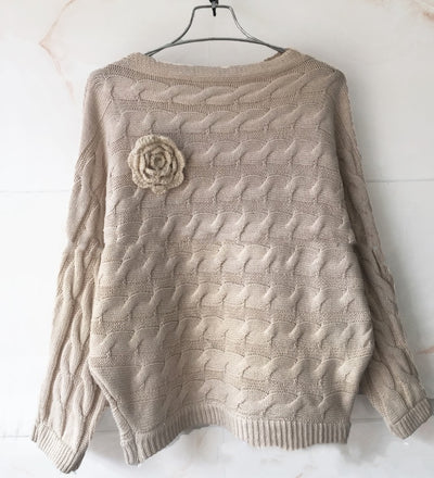 Suéter Tejido con Escote para Mujer